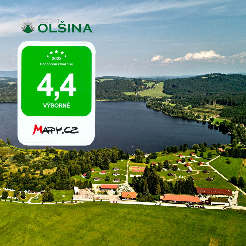 Foto Resort Olšina patří mezi nejlépe hodnocená místa na Mapy.cz pro rok 2023